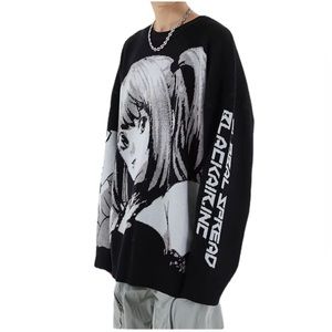 Black Graphic Sweater #5